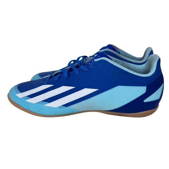 Adidas X Crazyfast.4 Indoor Soccer Shoes IE1585 Blue‎ Men\'s Size 12 main image 10